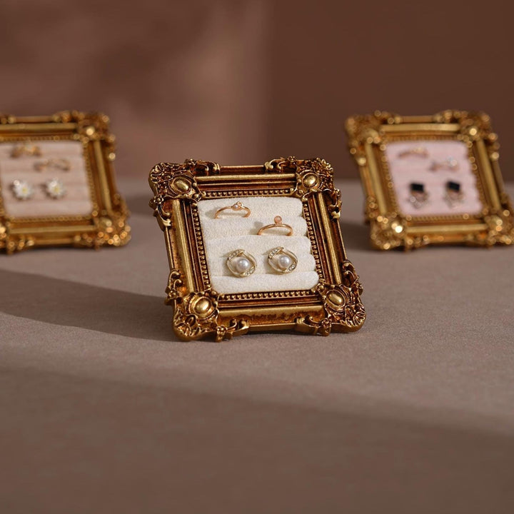 Rococo Square Jewelry Holder for Rings and Earrings