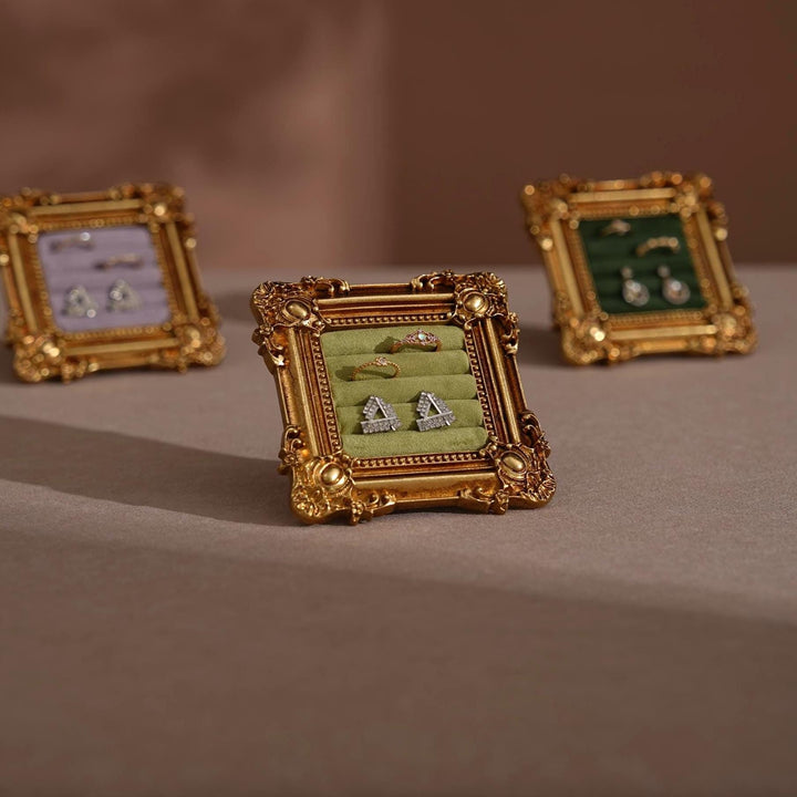 Rococo Square Jewelry Holder for Rings and Earrings