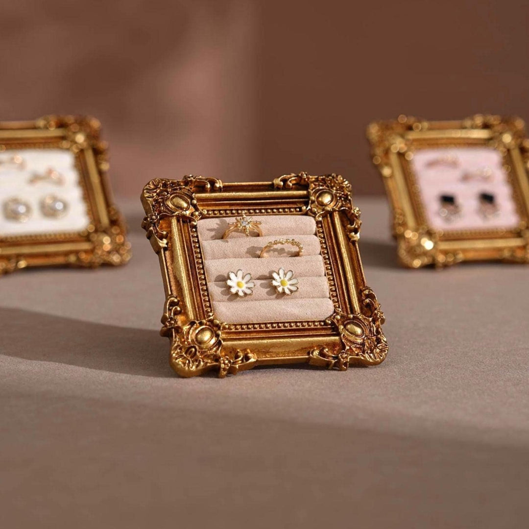 Rococo Square Jewelry Holder for Rings and Earrings