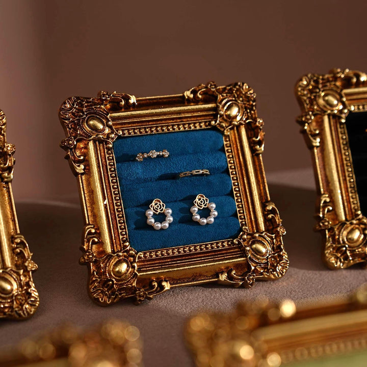 Rococo Square Jewelry Holder for Rings and Earrings