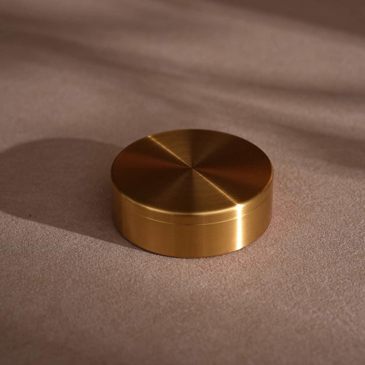 Brass Necklace Box with Lid, Gift for Her Mother, Keepsake Jewelry Box