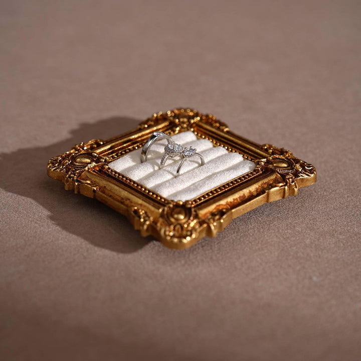 Rococo Square Jewelry Holder for Rings and Earrings