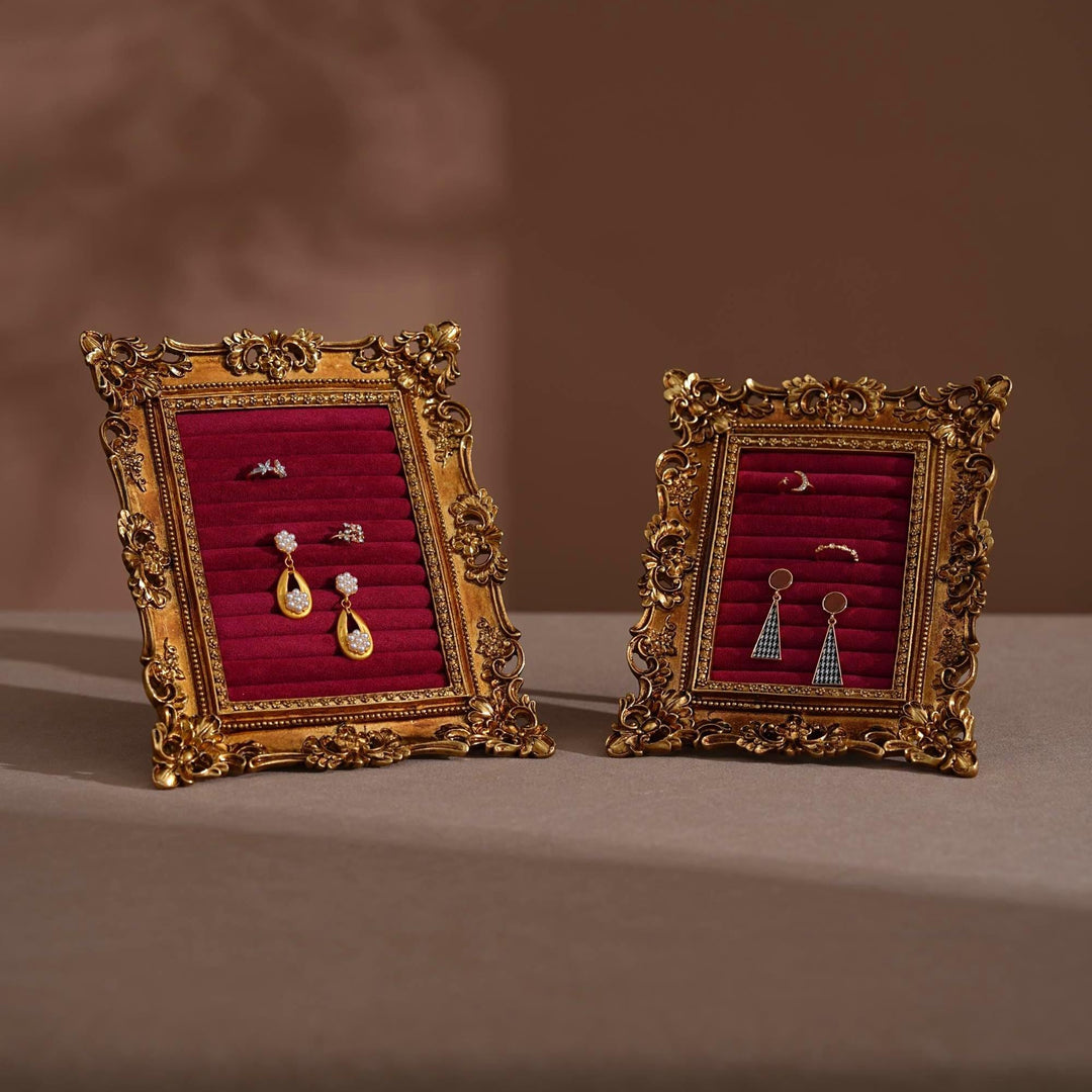 Rococo Style Ornate Gold Jewelry Display Stand