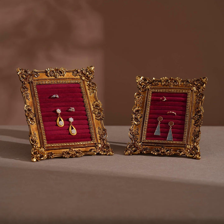 Rococo Style Ornate Gold Jewelry Display Stand