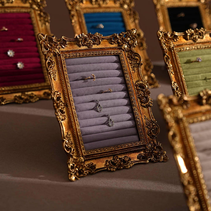Rococo Style Ornate Gold Jewelry Display Stand