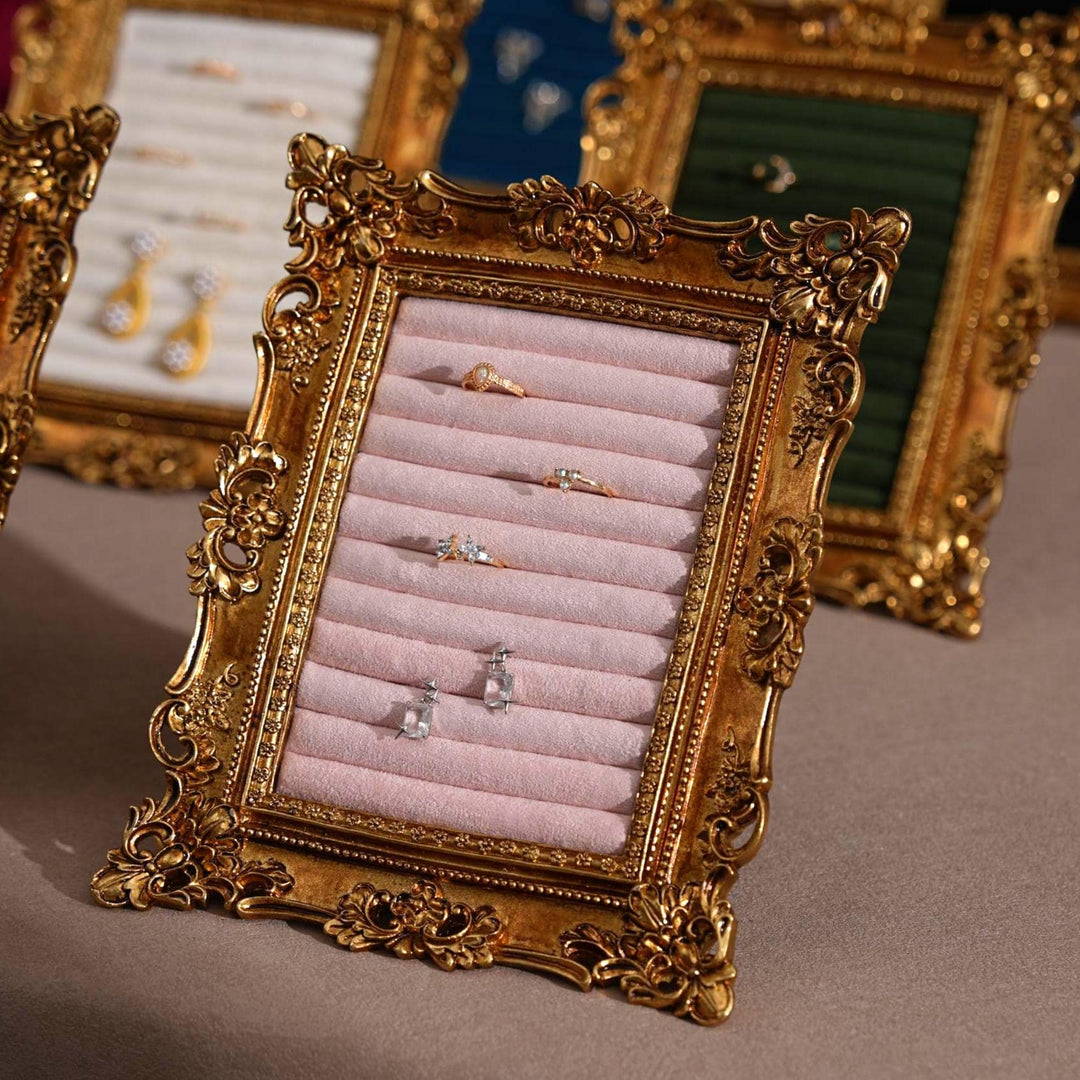 Rococo Style Ornate Gold Jewelry Display Stand
