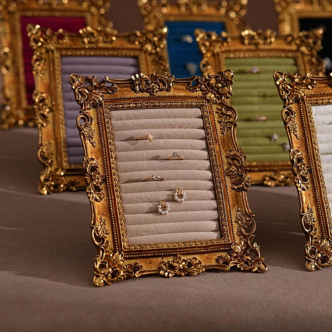 Rococo Style Ornate Gold Jewelry Display Stand