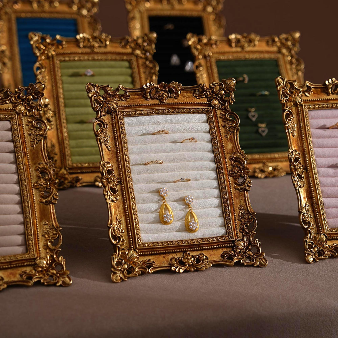 Rococo Style Ornate Gold Jewelry Display Stand