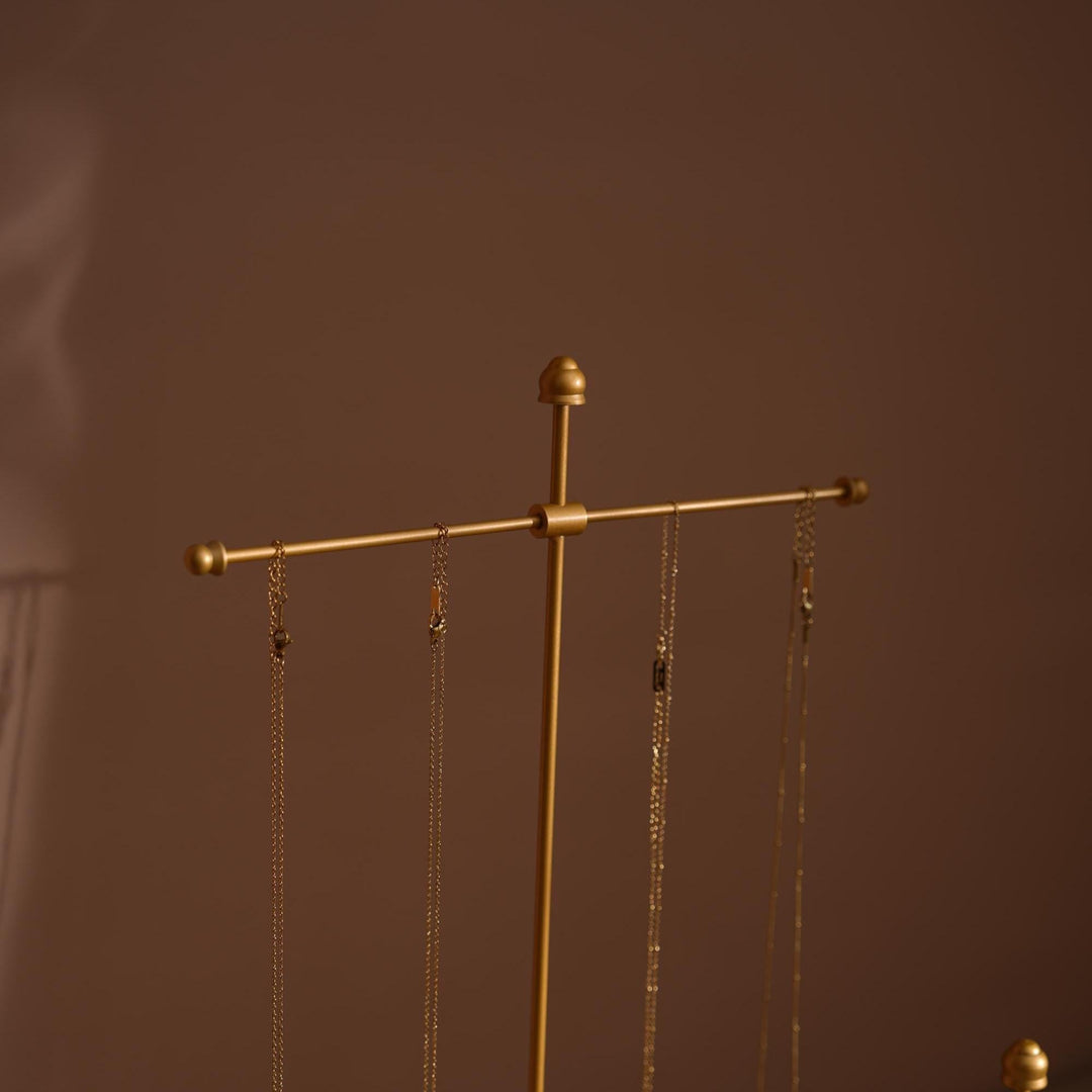 Gold Metal Jewelry Display Stand Set | Necklace, Bracelet &amp; Earring Holders for Craft Fairs