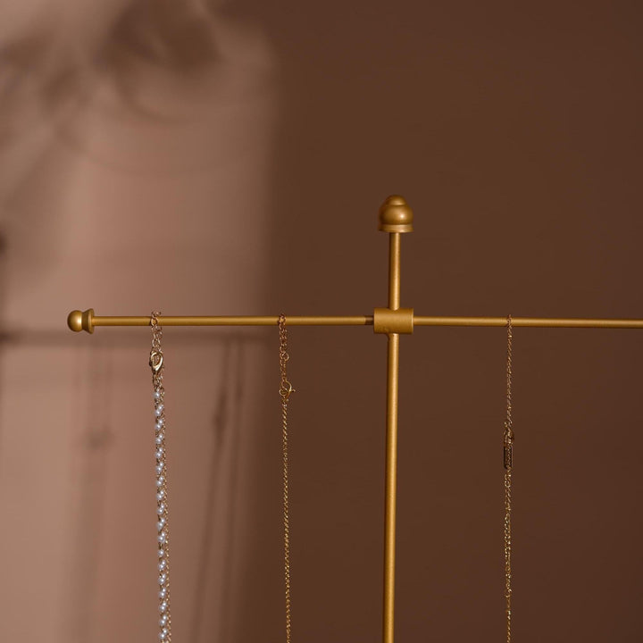 Gold Metal Jewelry Display Stand Set | Necklace, Bracelet &amp; Earring Holders for Craft Fairs