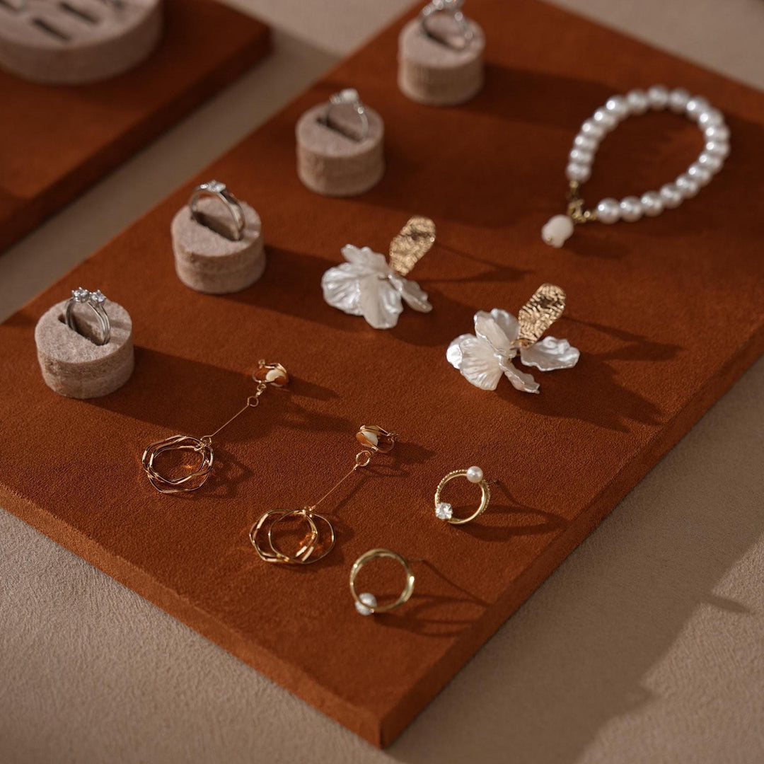 Caramel/Beige Jewelry Display Set for Markets, Booths &amp; Boutiques