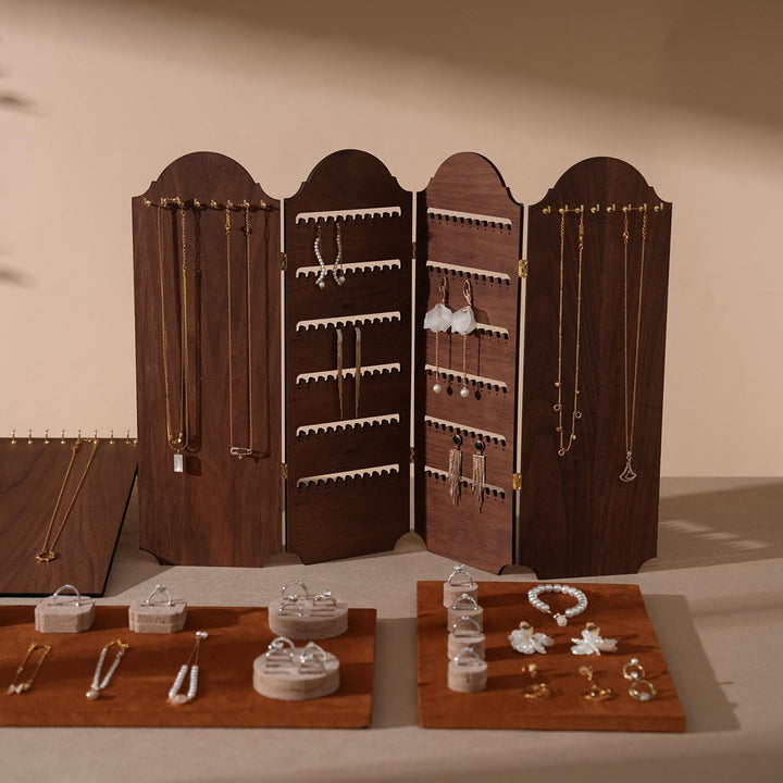 Caramel/Beige Jewelry Display Set for Markets, Booths &amp; Boutiques