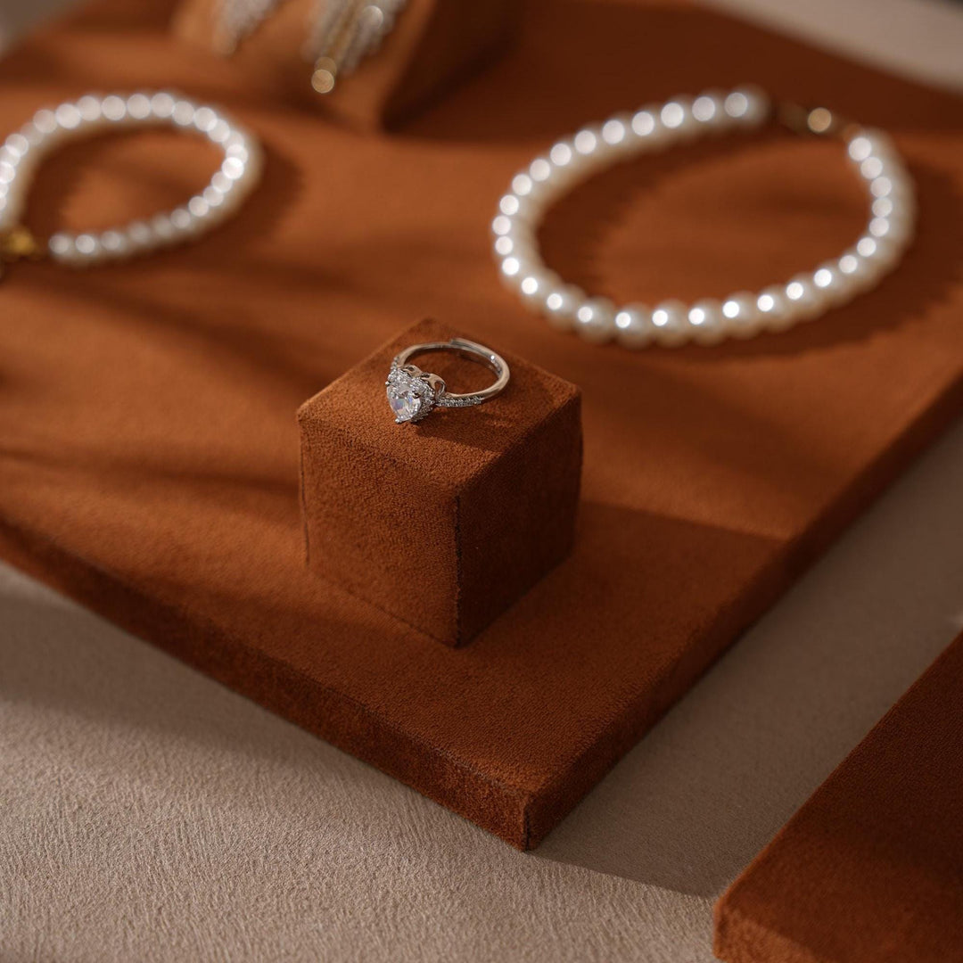 Caramel/Beige Jewelry Display Set for Markets, Booths &amp; Boutiques