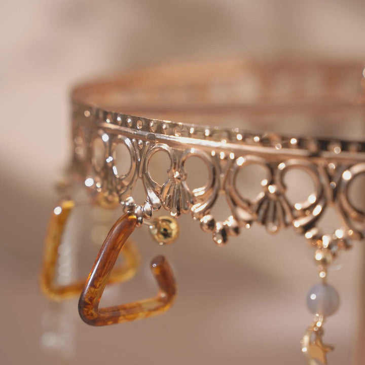 Rose Gold Necklace and Earring Display