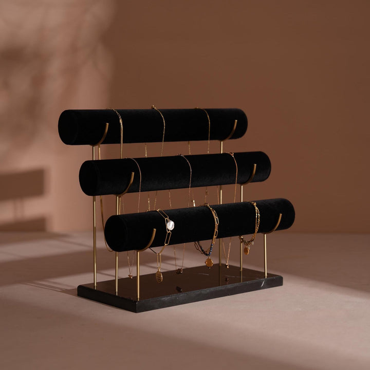 Marble &amp; Brass Bracelet Display Stand