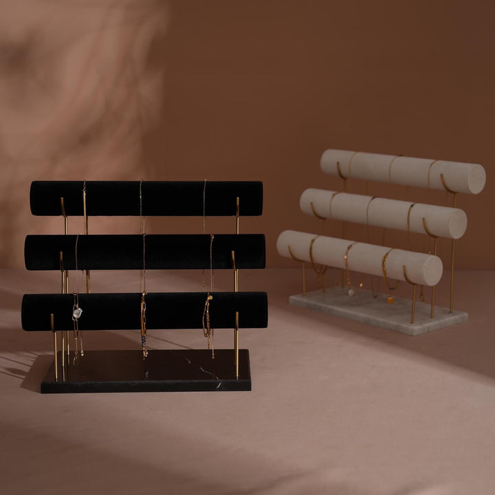 Marble &amp; Brass Bracelet Display Stand