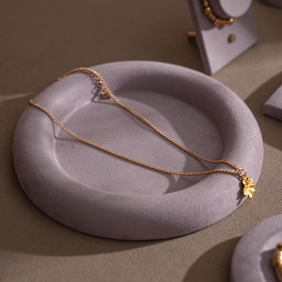 Lavender Vegan Suede Jewelry Display Dish: Ring, Bracelet, Necklace Holder
