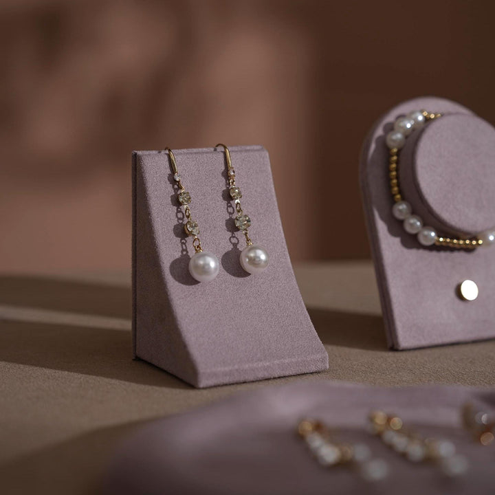 Lavender Vegan Suede Jewelry Display Dish: Ring, Bracelet, Necklace Holder