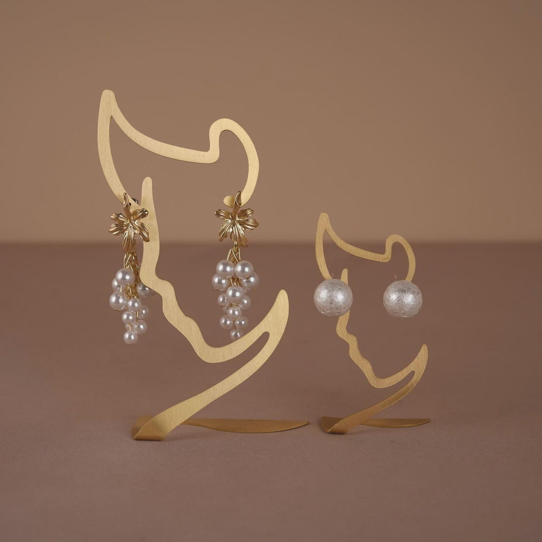 Brass Earring Stand for Store Displays