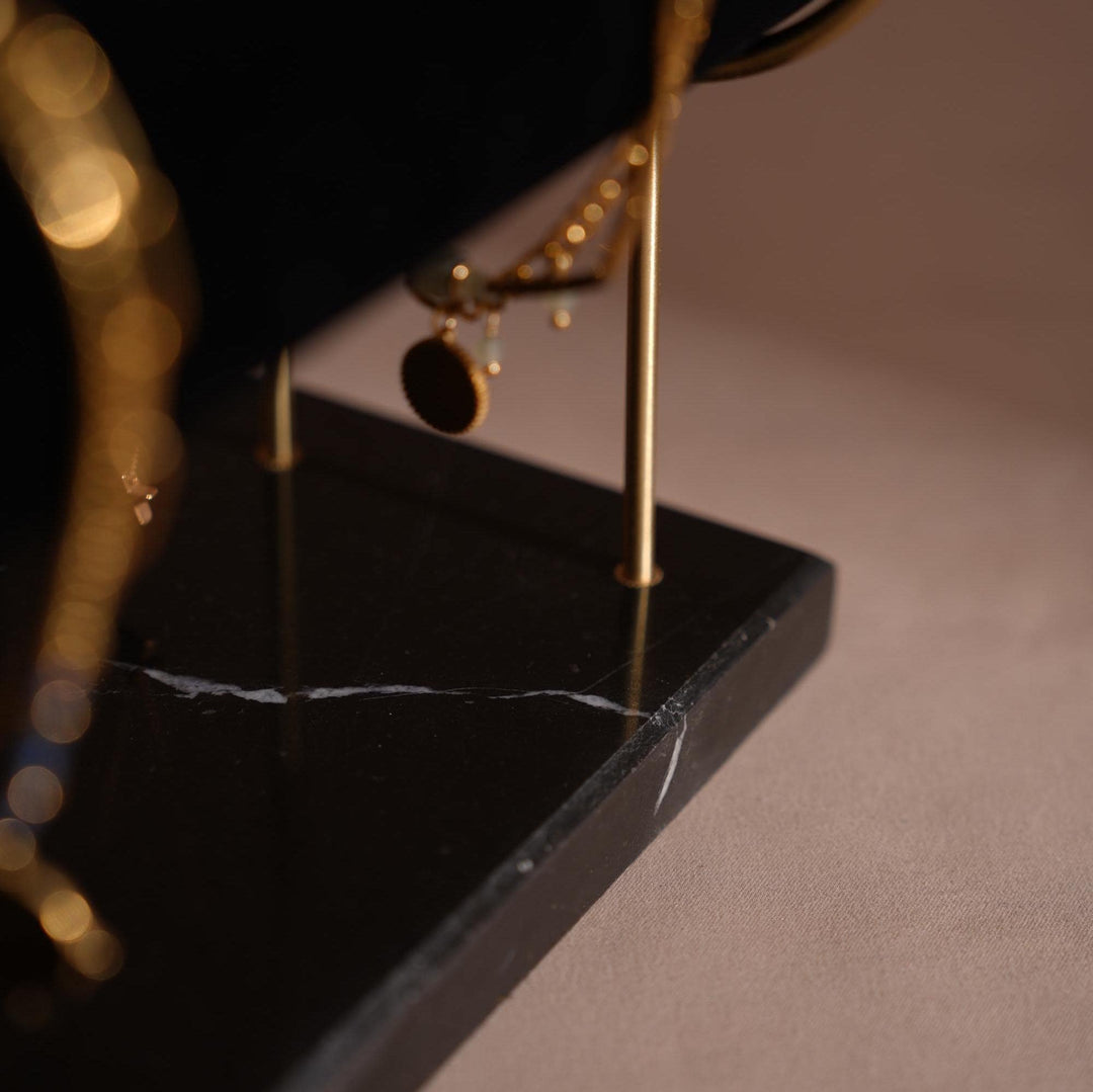Marble &amp; Brass Bracelet Display Stand