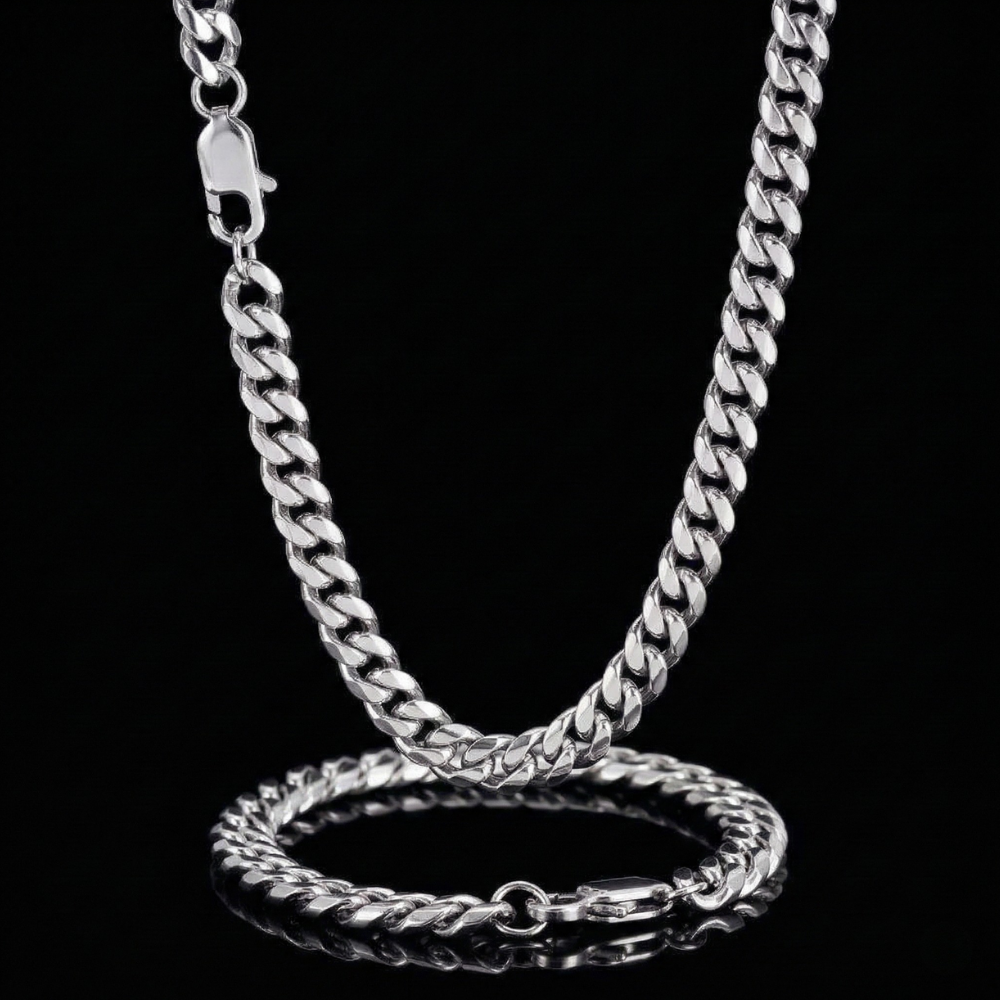 Cuban Chain (Silver) 4mm