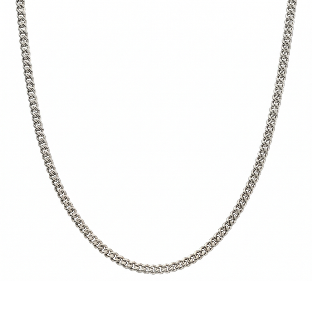 Cuban Chain (Silver) 4mm